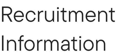 recruitment information